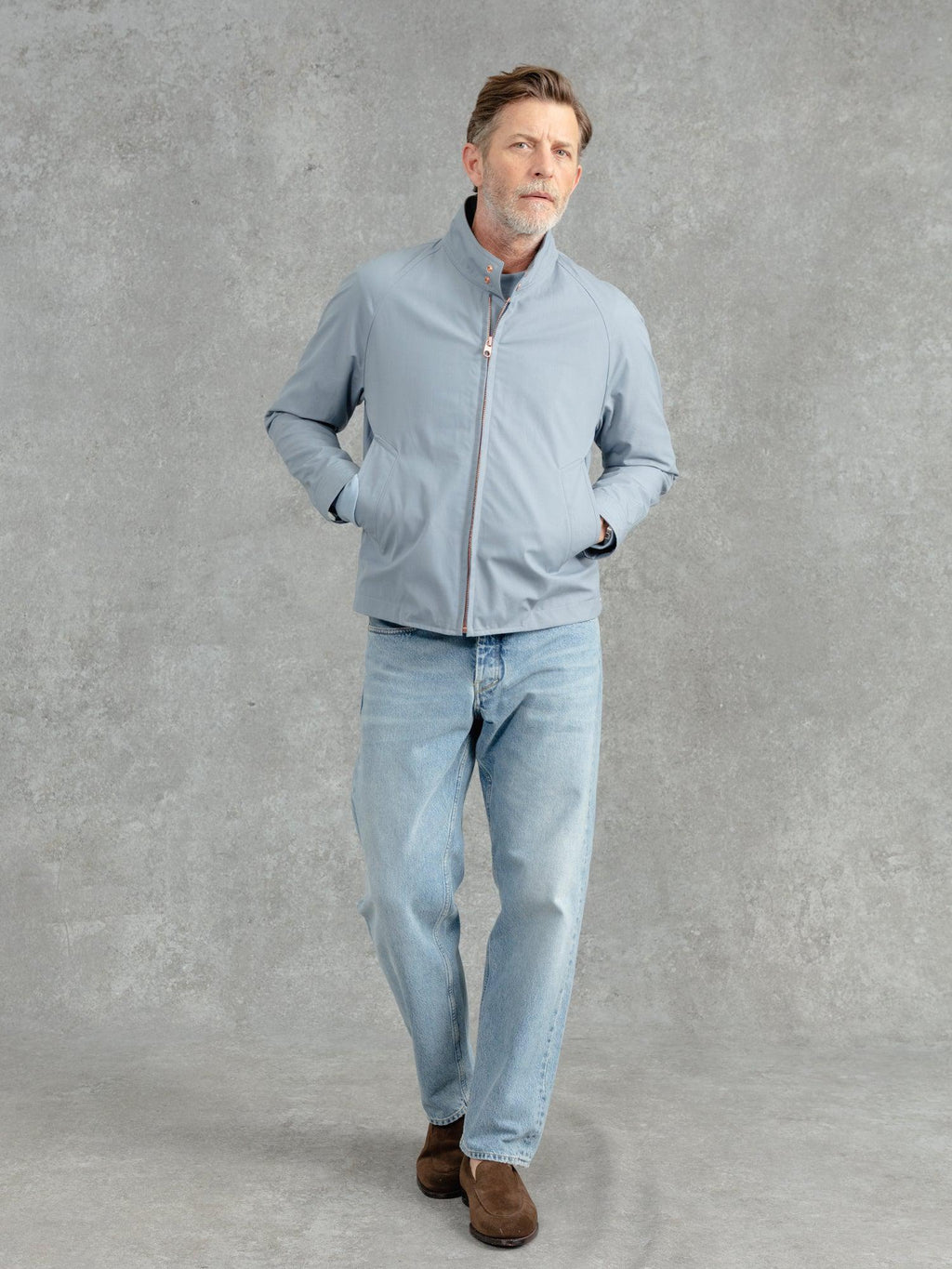 The Ventile® Harrington - Pale Blue