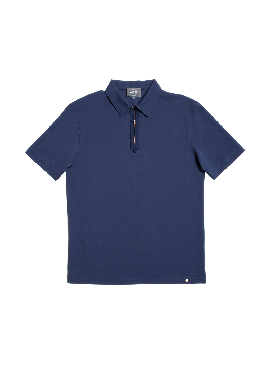 The Ashley Zip Polo - Ink