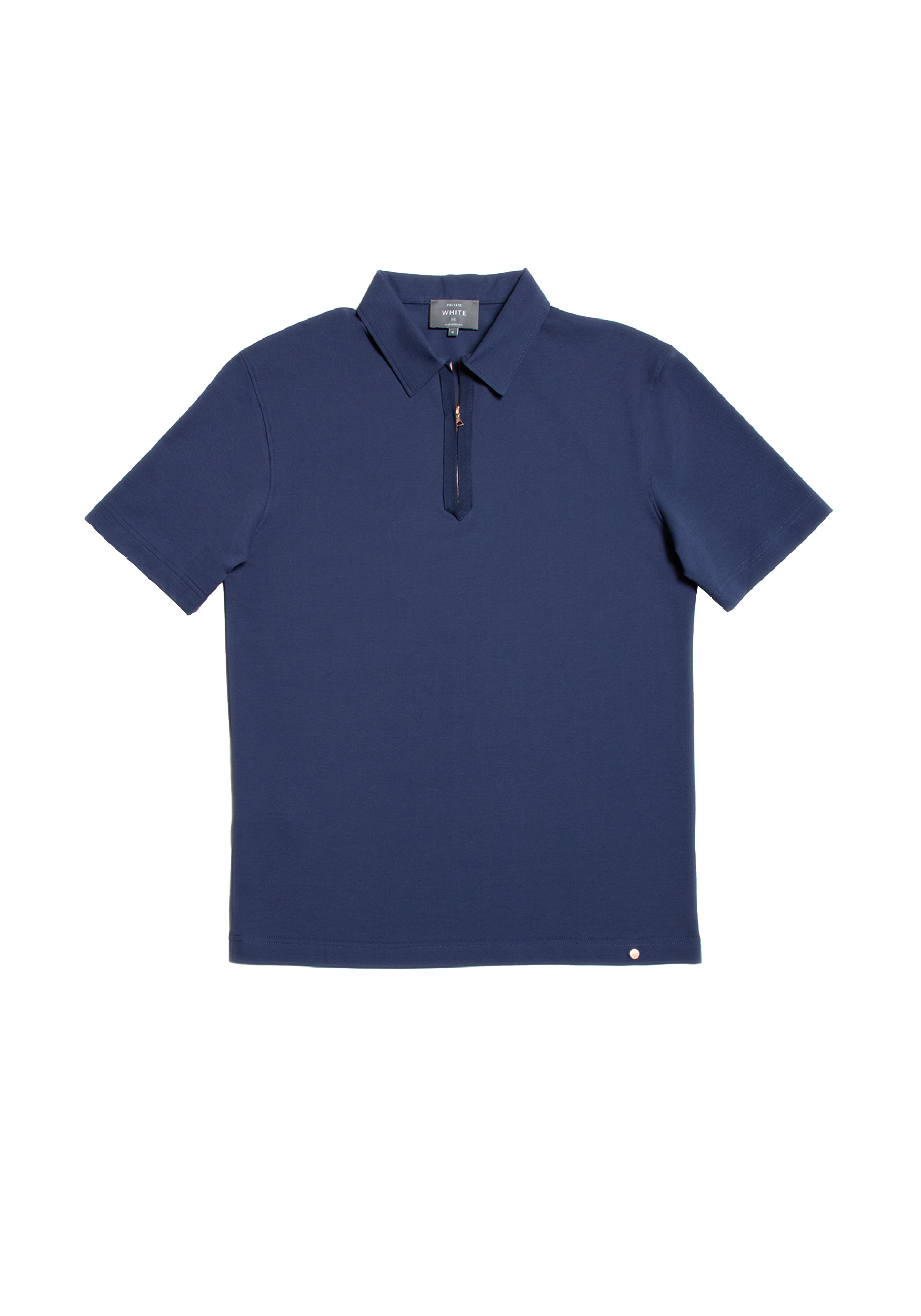 The Ashley Zip Polo - Ink