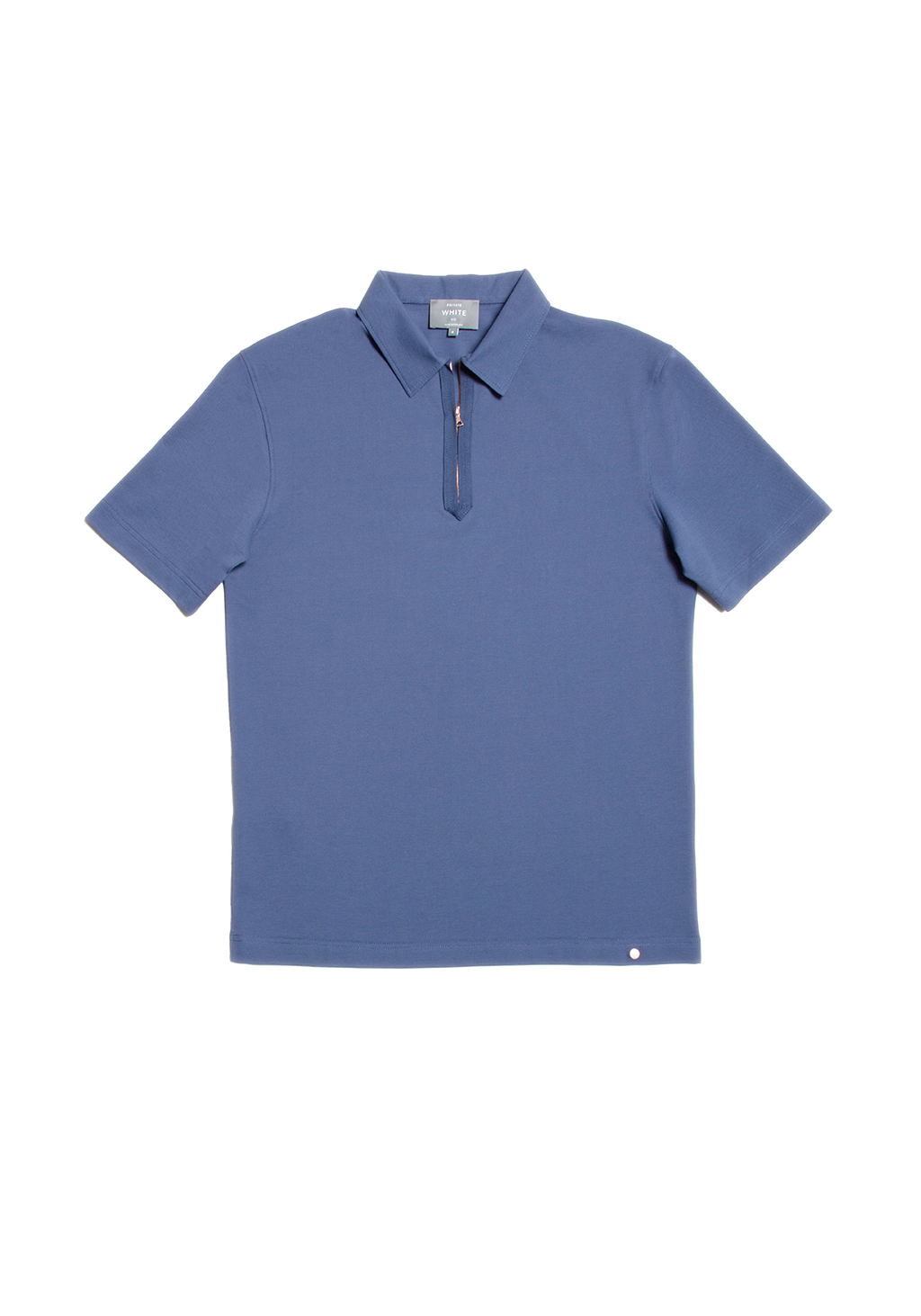 The Ashley Zip Polo - Prussian Blue