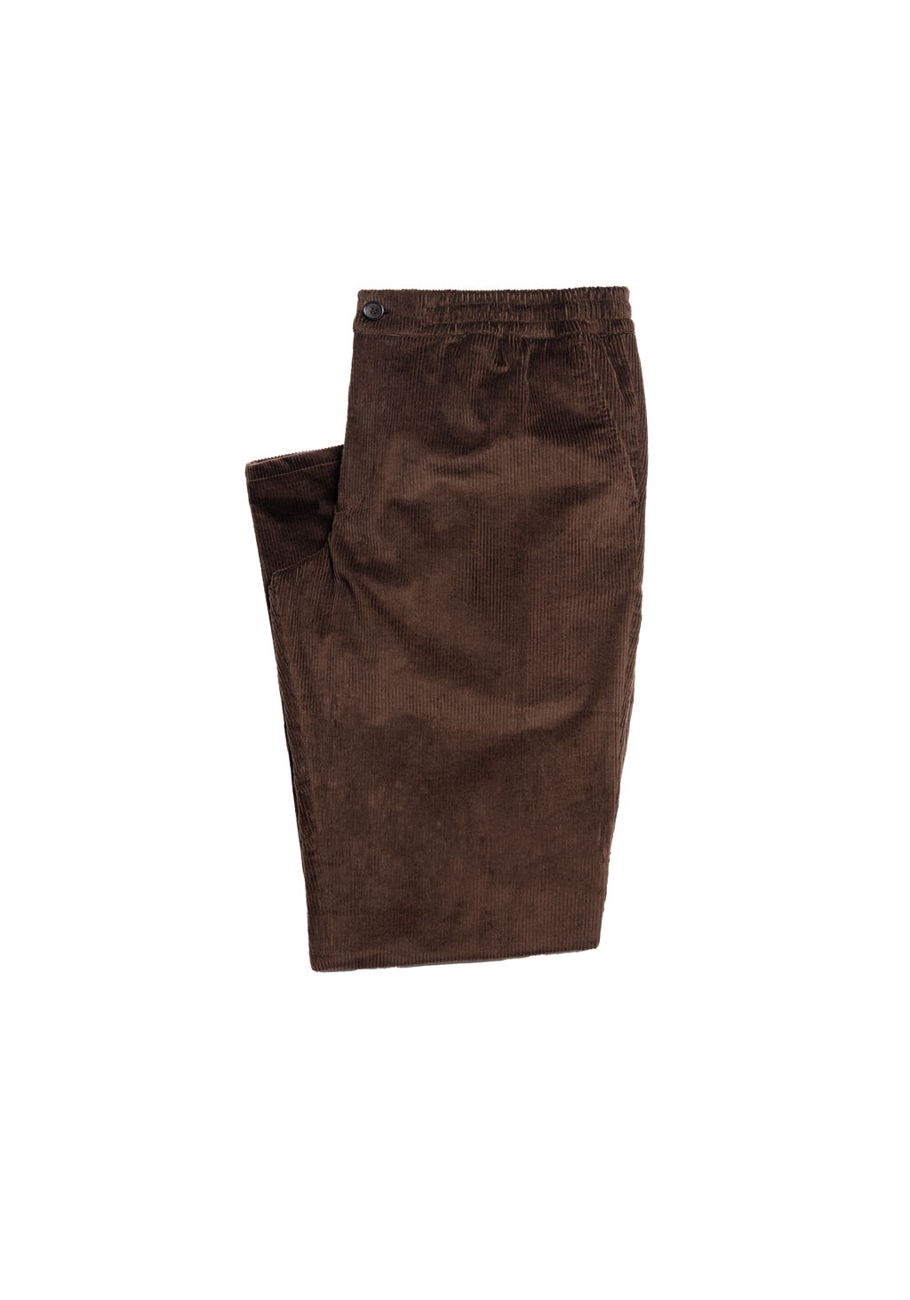 The Cashmere Cord Drawstring Trousers - Bark