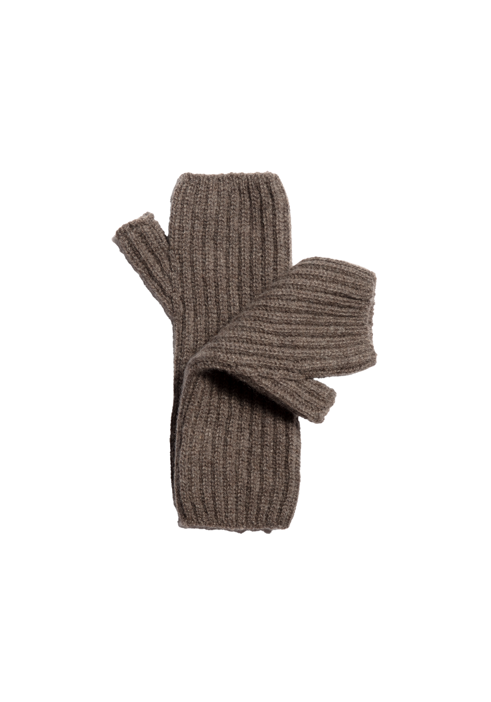 The Cashmere Wrist Warmers - Dark Taupe