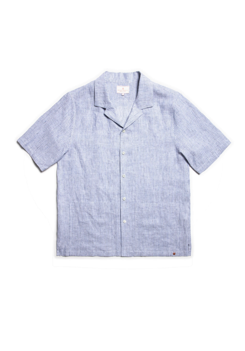 The Chelsea Cuban Collar Shirt - Ink