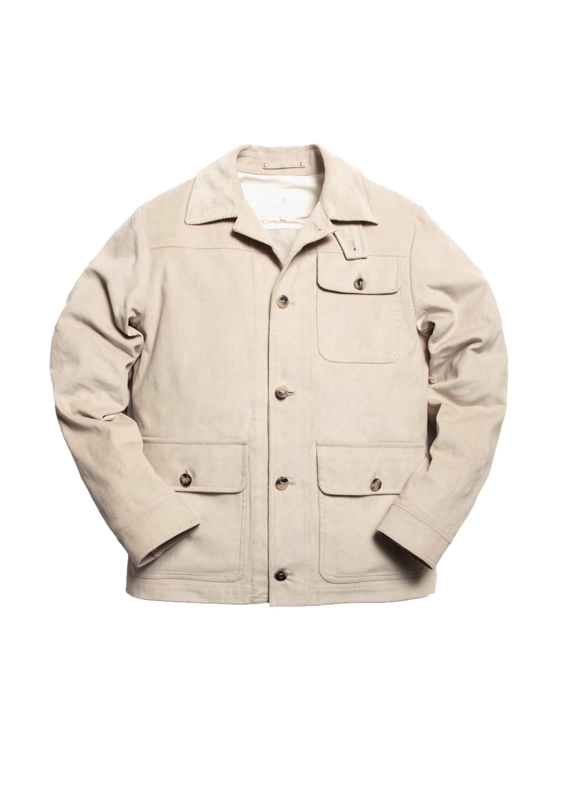 The Cord Pocket Jacket - Alabaster