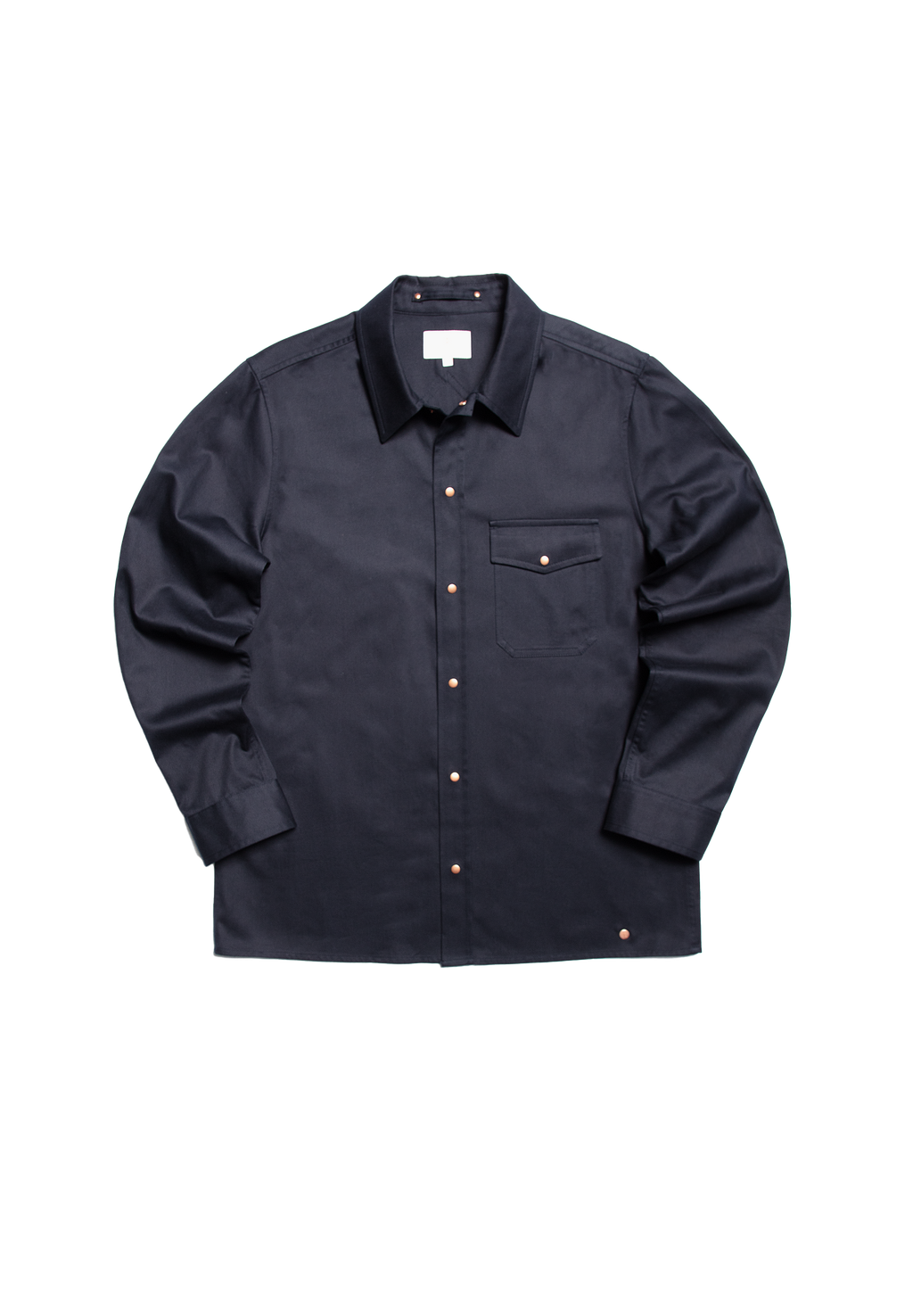 The Cotton Studded Shirt - Ink