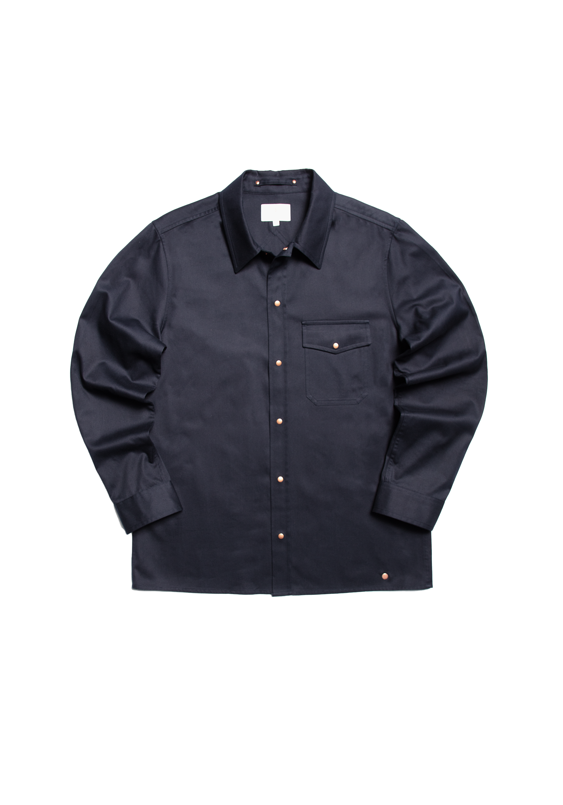 The Cotton Studded Shirt - Ink