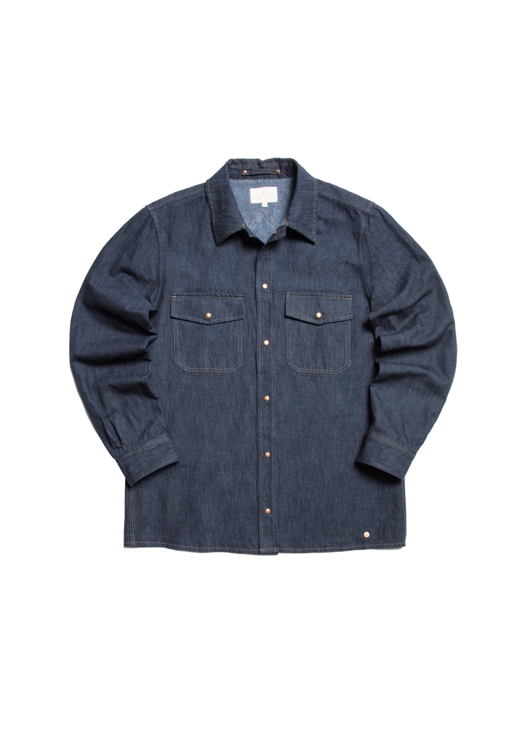 The Denim Studded Utility Overshirt