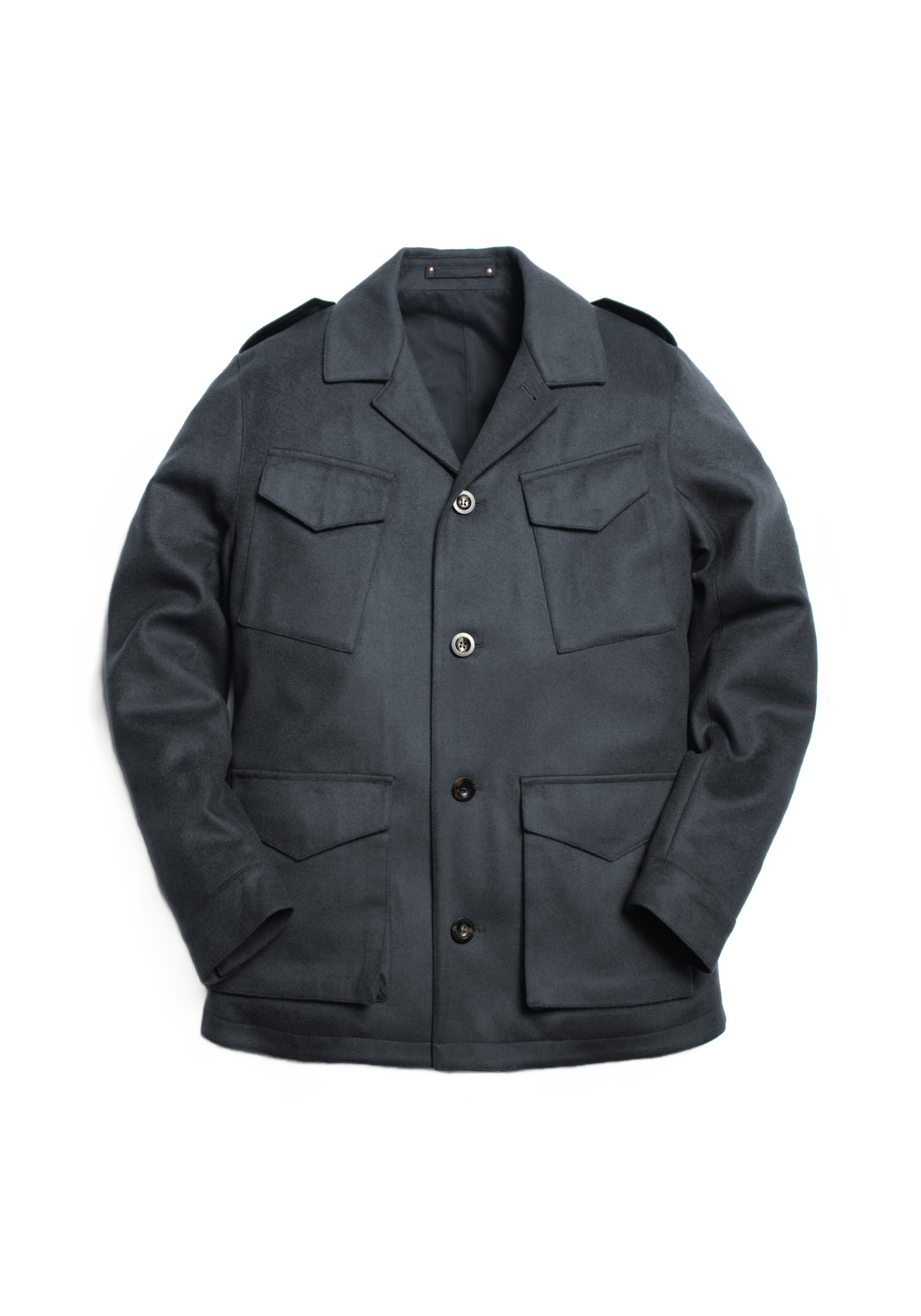 The Doeskin Revere Field Jacket - Cobble Grey