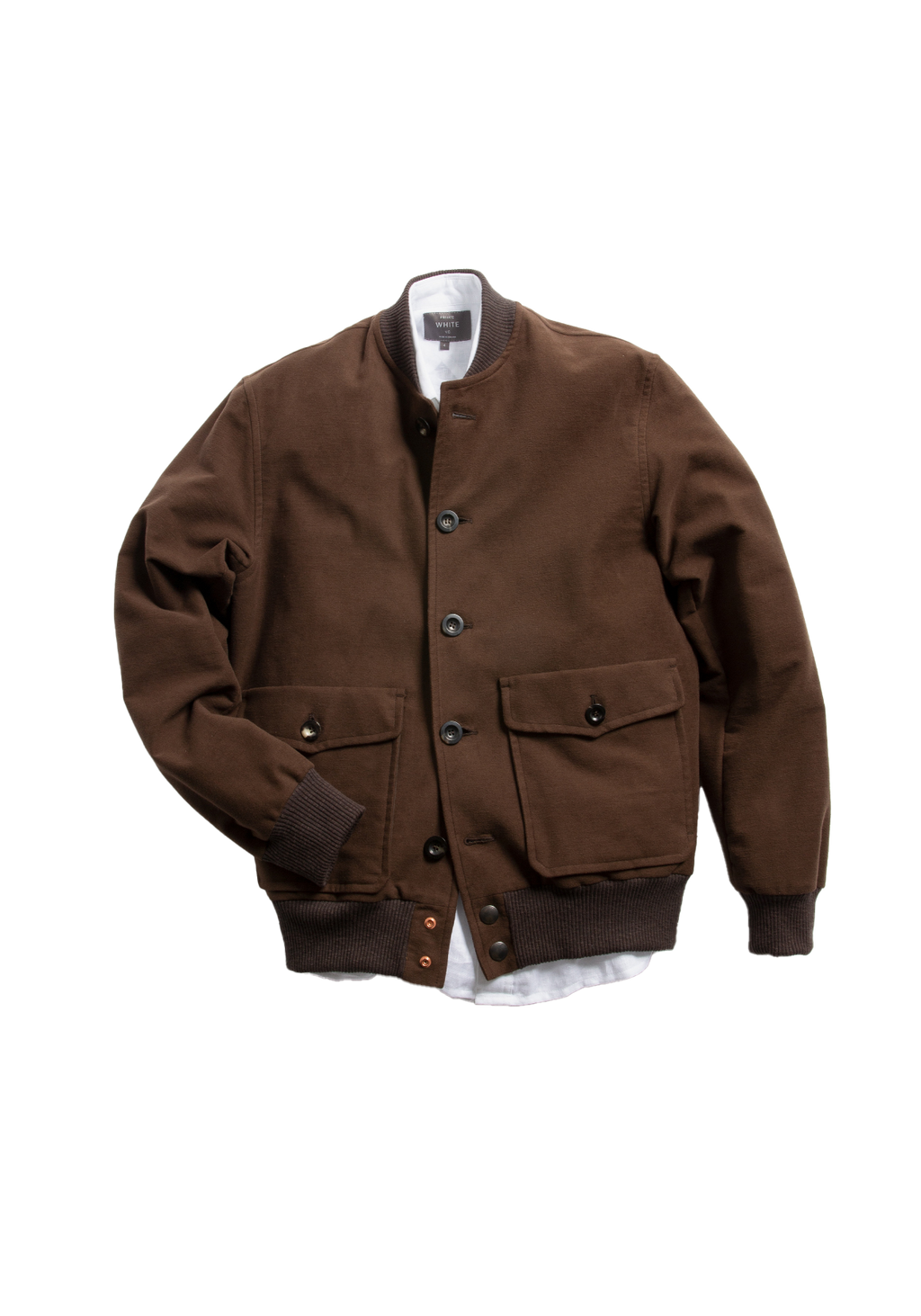 The Moleskin Bomber - Brown