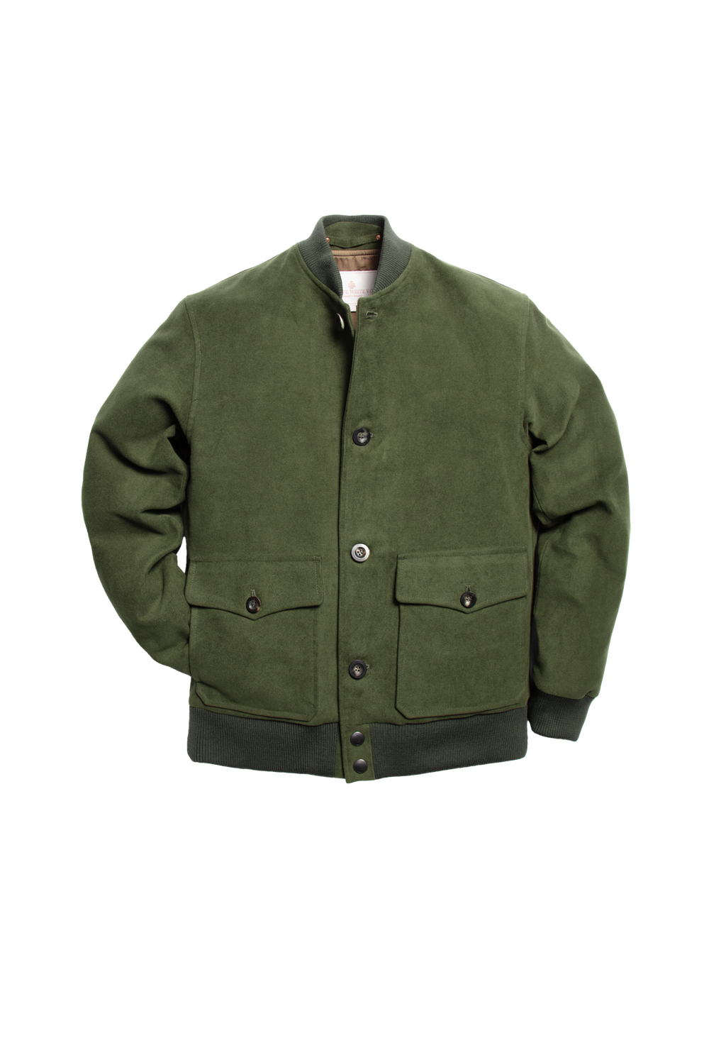 The Moleskin Bomber - Olive