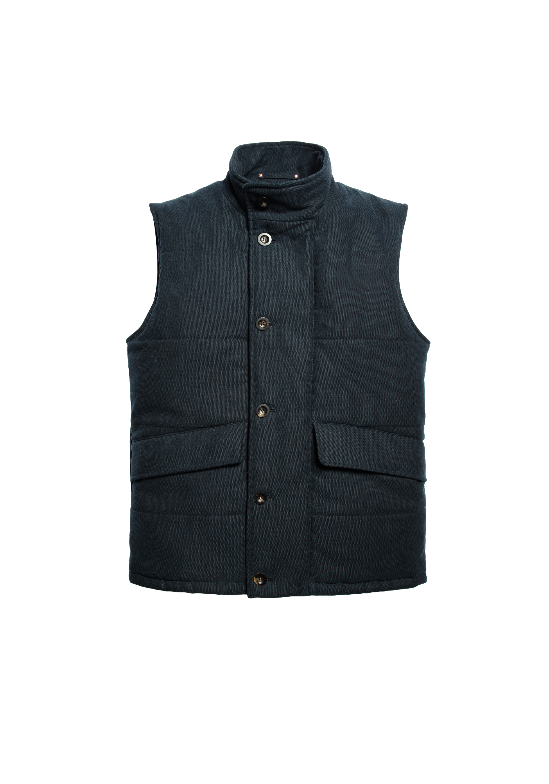 The Panama Wadded Gilet - Ink