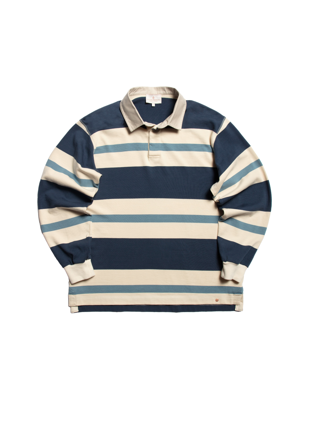 The Regents Rugby Shirt - Ink & Azure