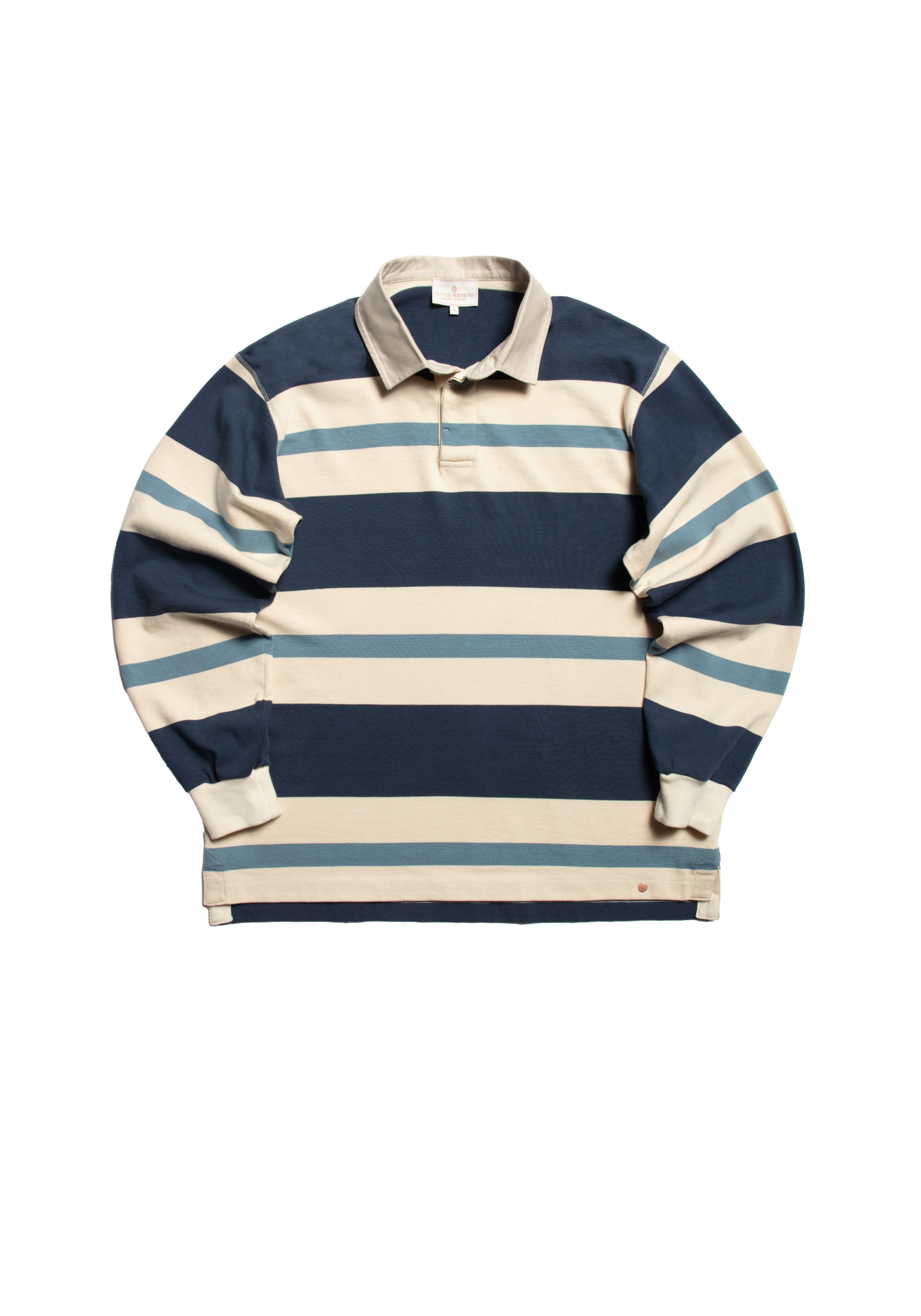 The Regents Rugby Shirt - Ink & Azure