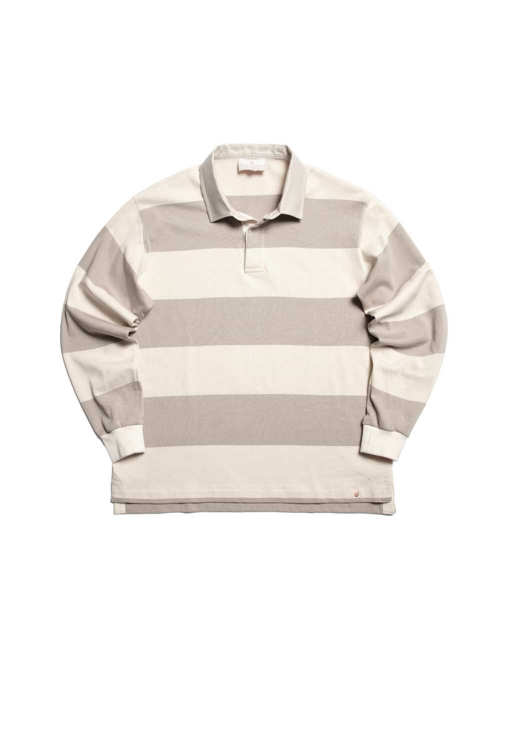 The Regents Rugby Shirt - Ivory & Pebble