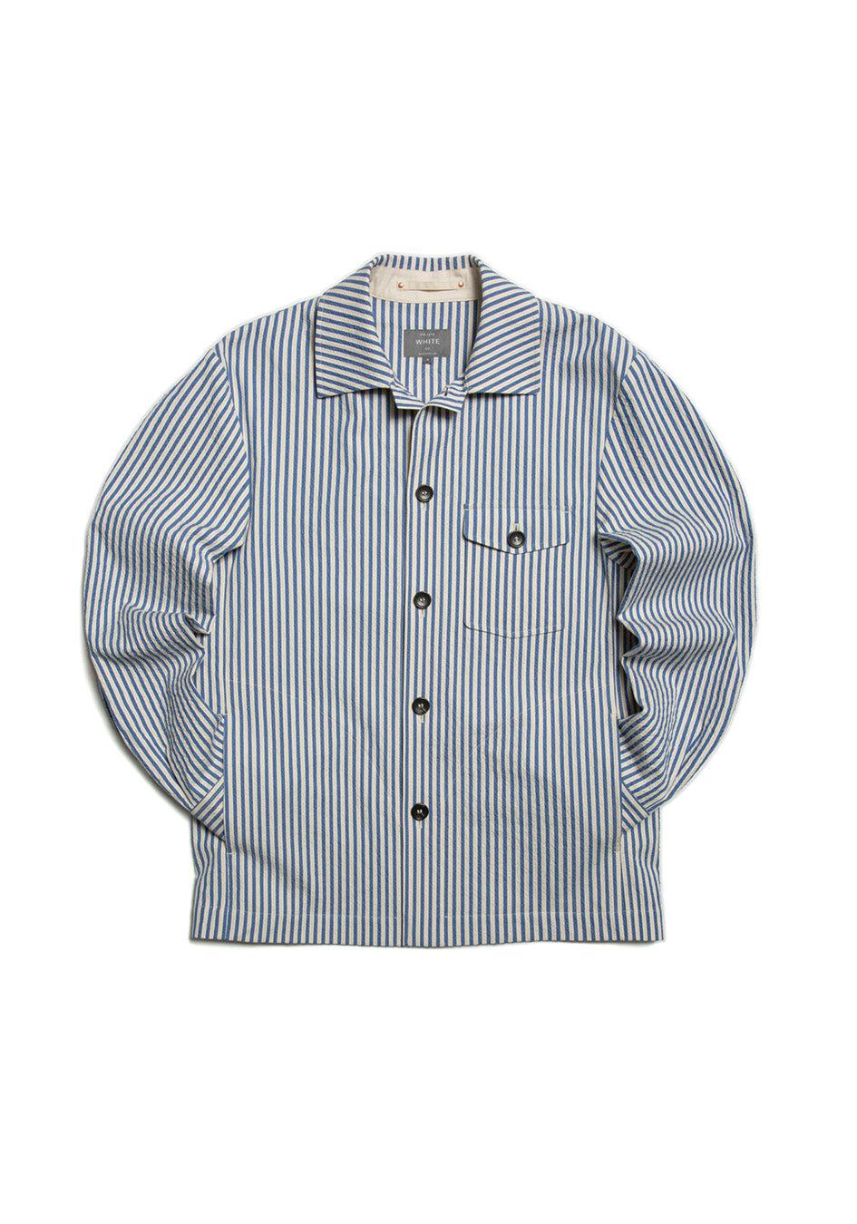 The Seersucker Patch Pocket Overshirt