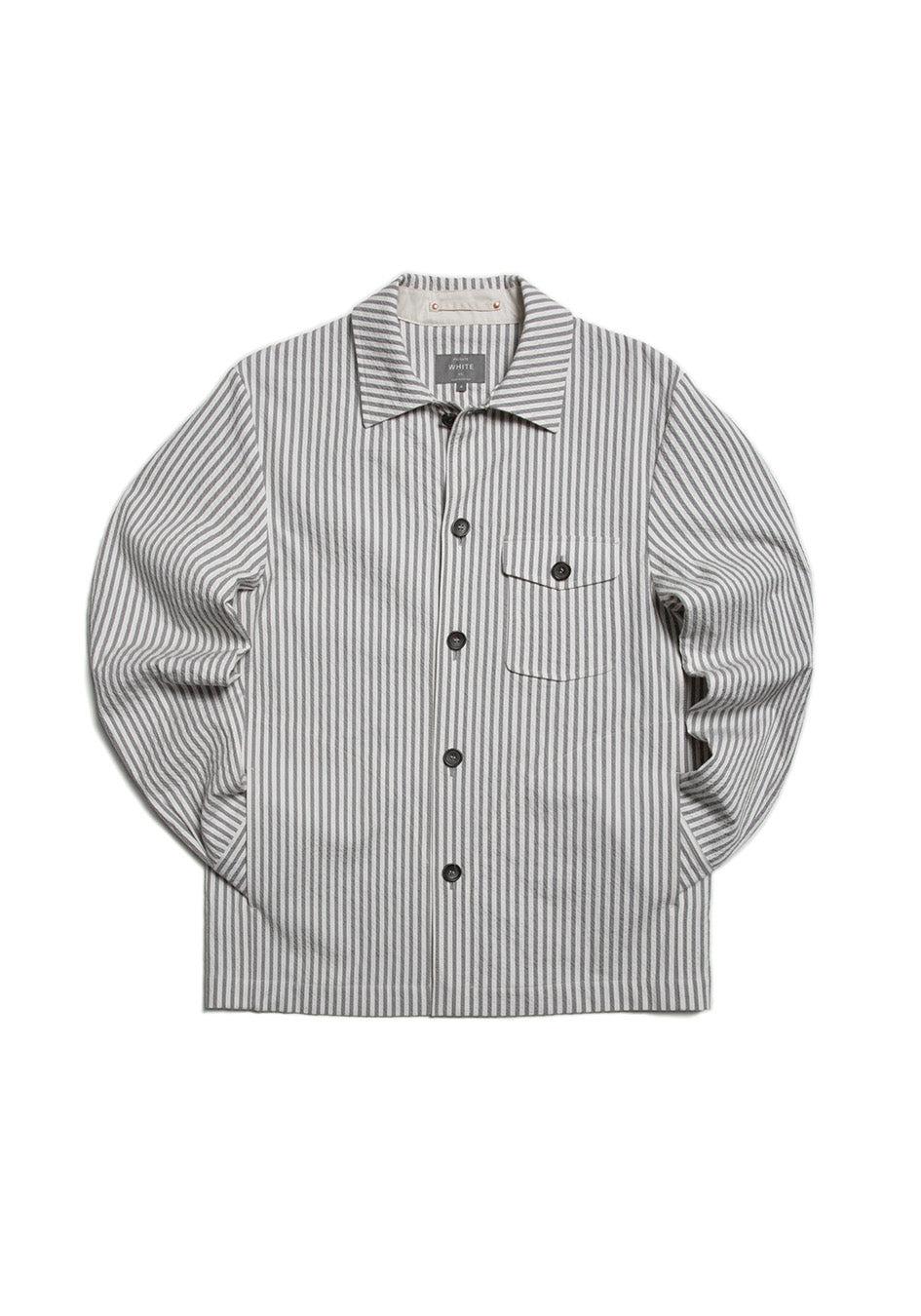 The Seersucker Patch Pocket Overshirt