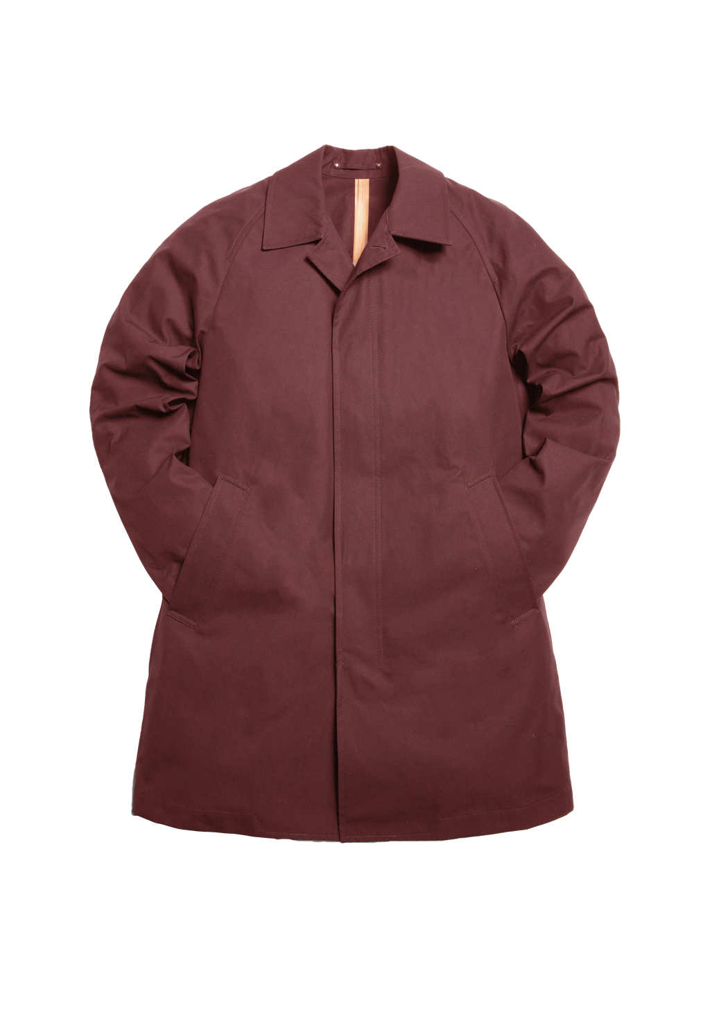 The Ventile® Raglan Raincoat - Burnt Lava