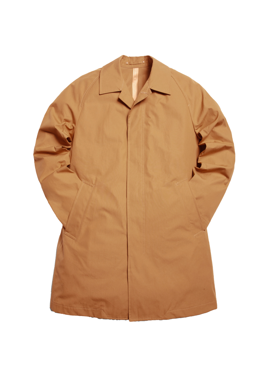 The Ventile® Raglan Raincoat - Cinnamon
