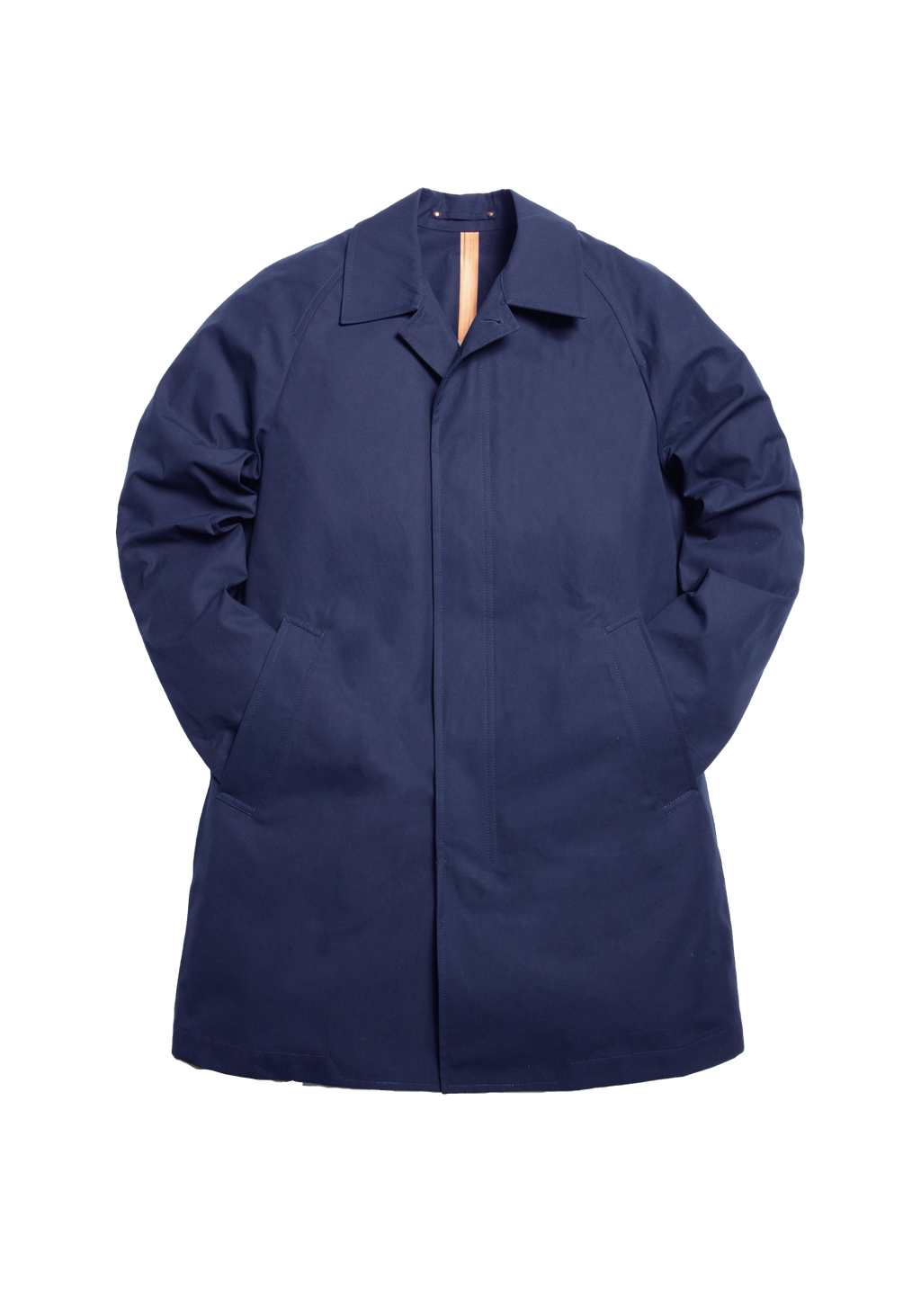 The Ventile® Raglan Raincoat - French Navy