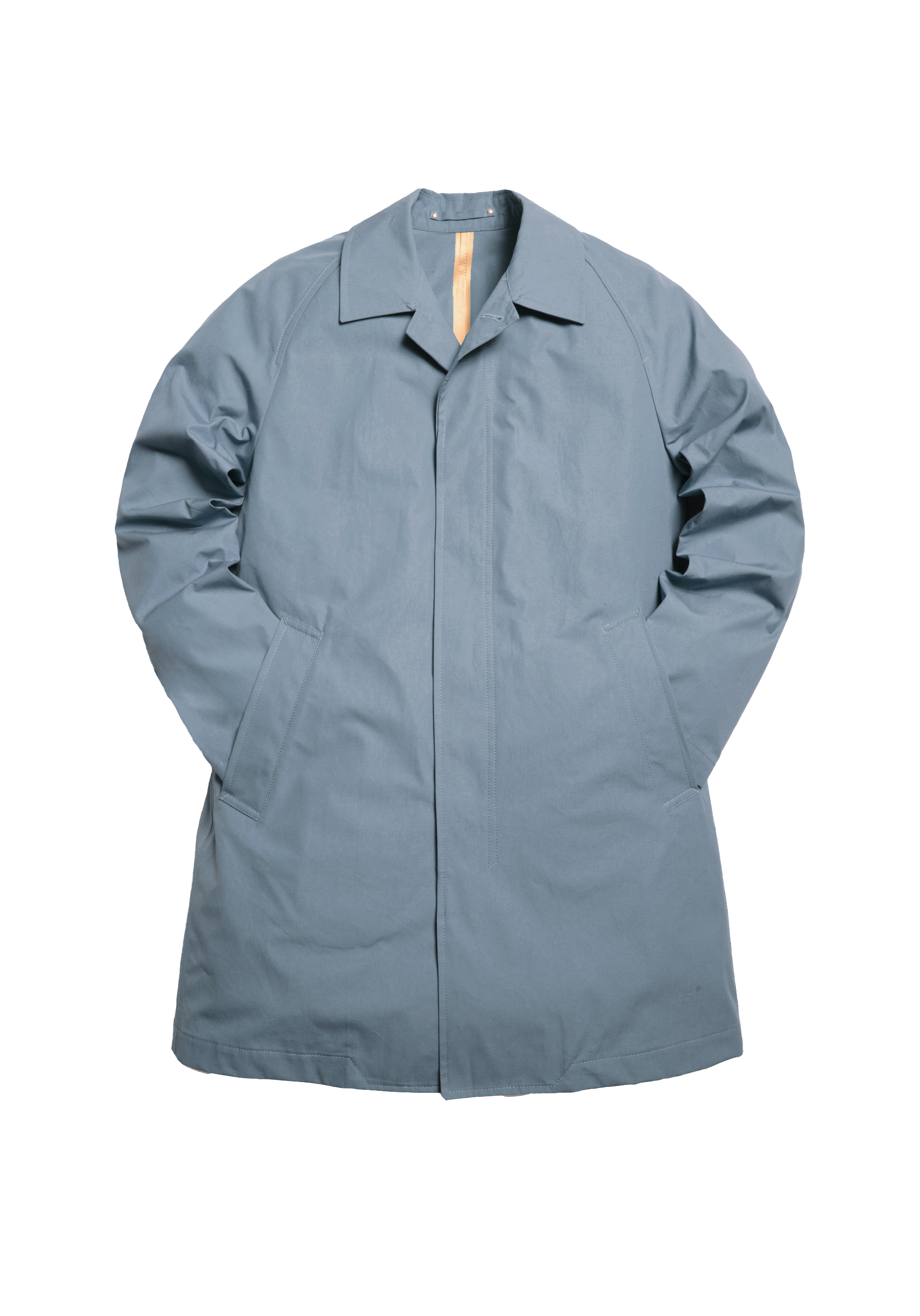 The Ventile® Raglan Raincoat - Storm Sky