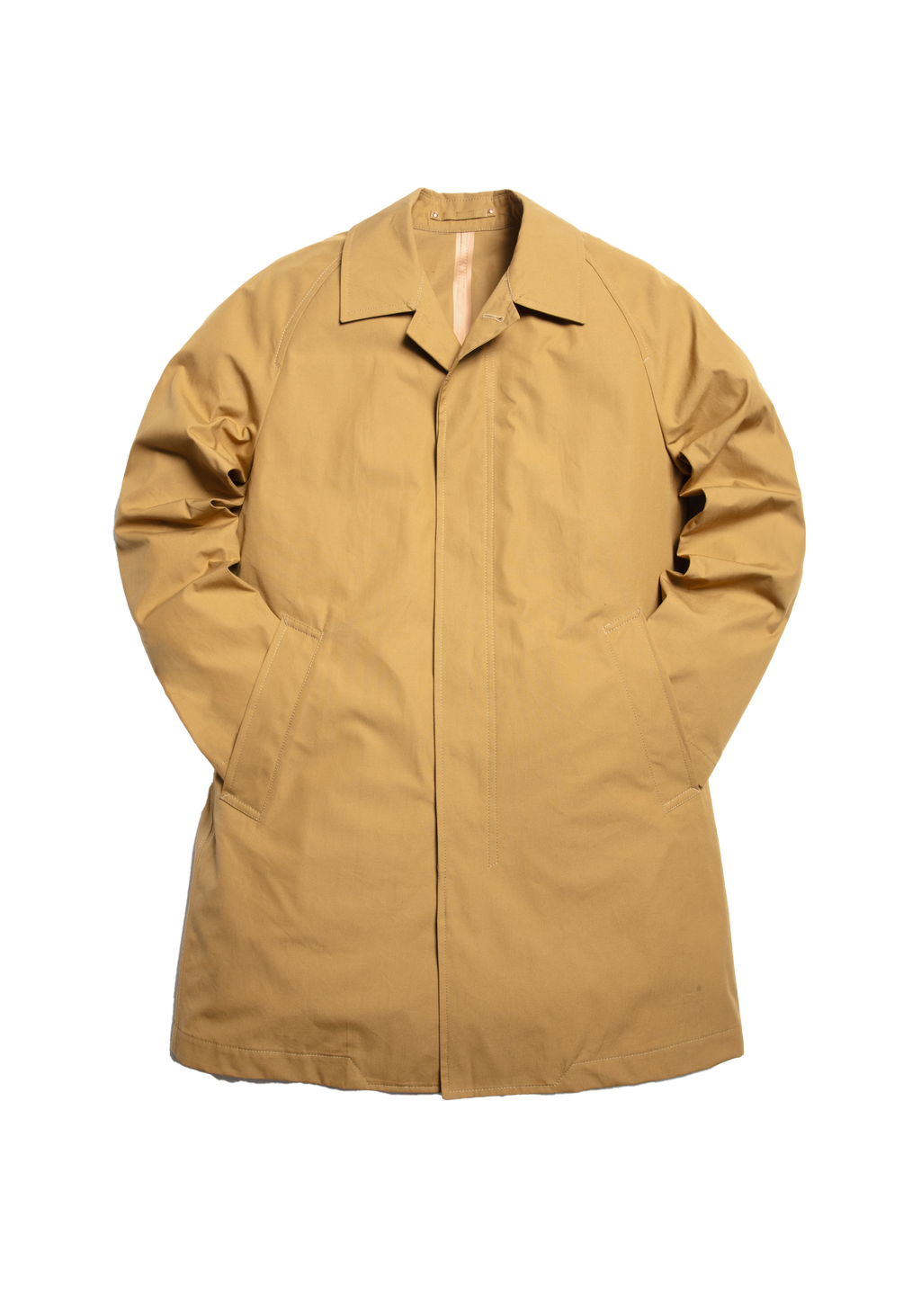 The Ventile® Raglan Raincoat - Yellow Ochre