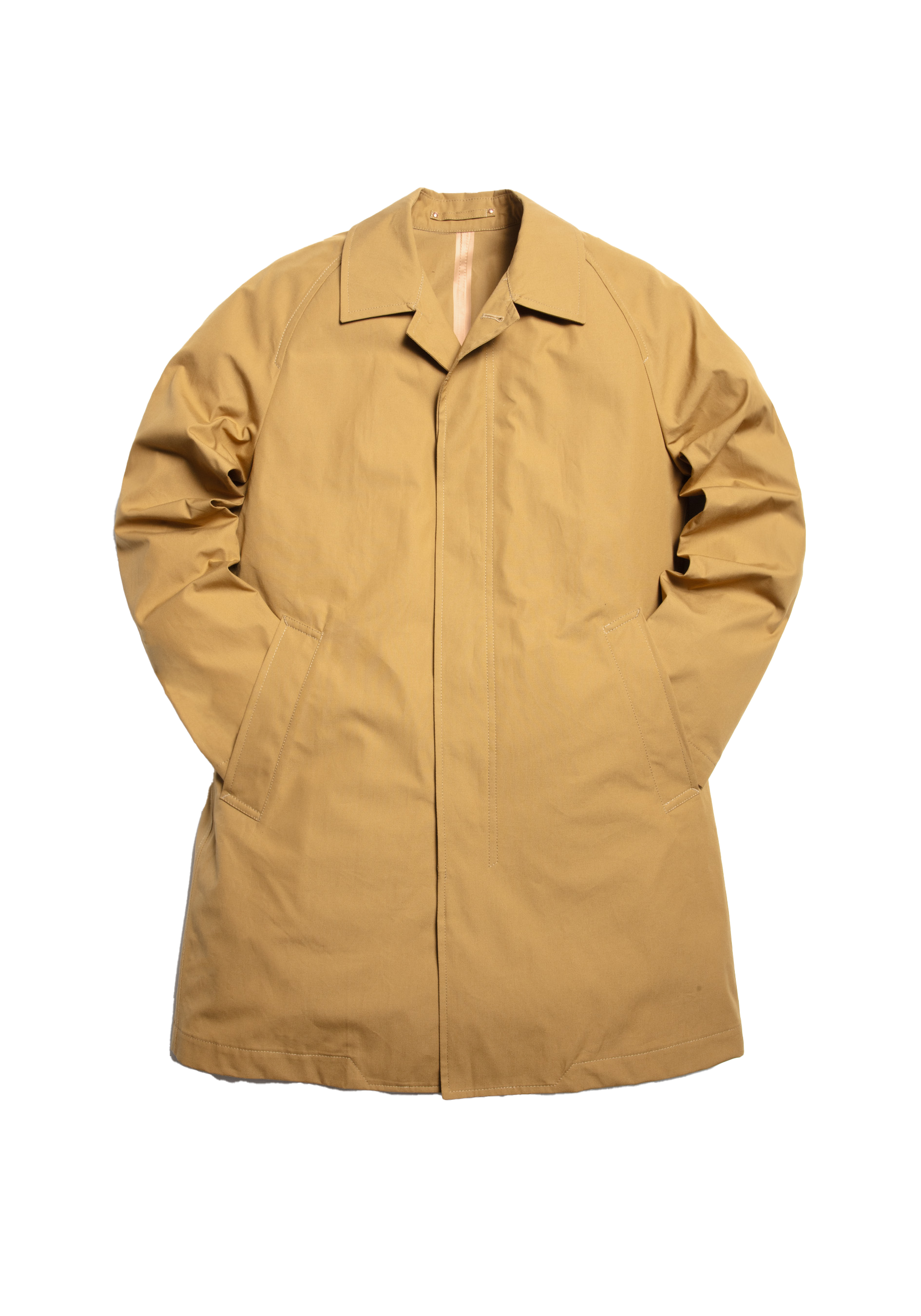 The Ventile® Raglan Raincoat - Yellow Ochre
