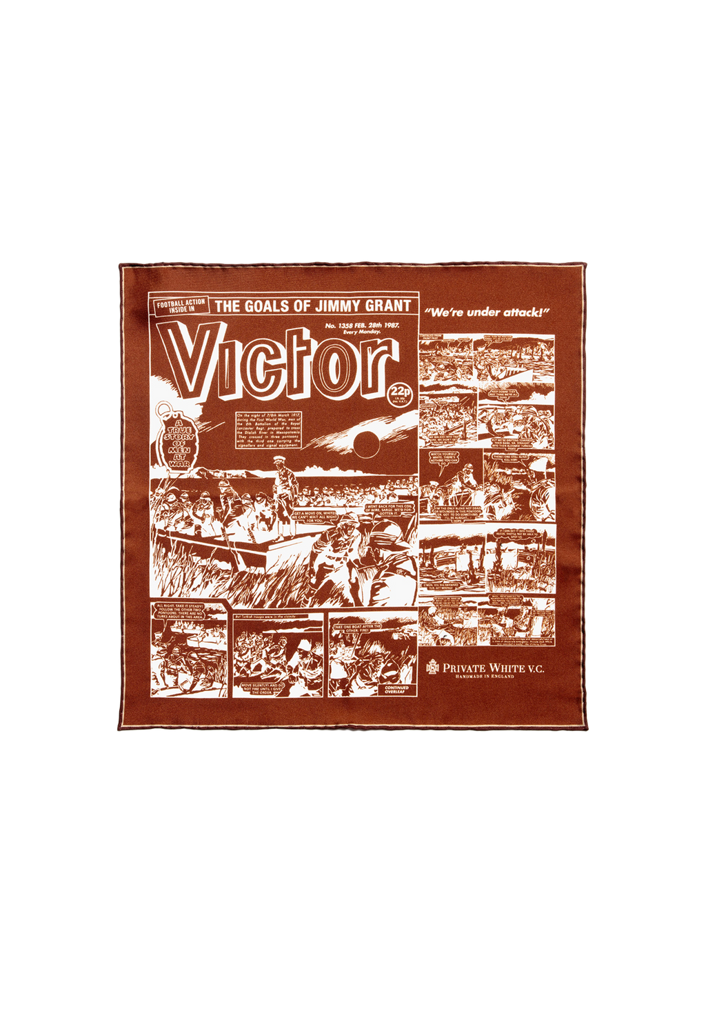 The Victor Pocket Square