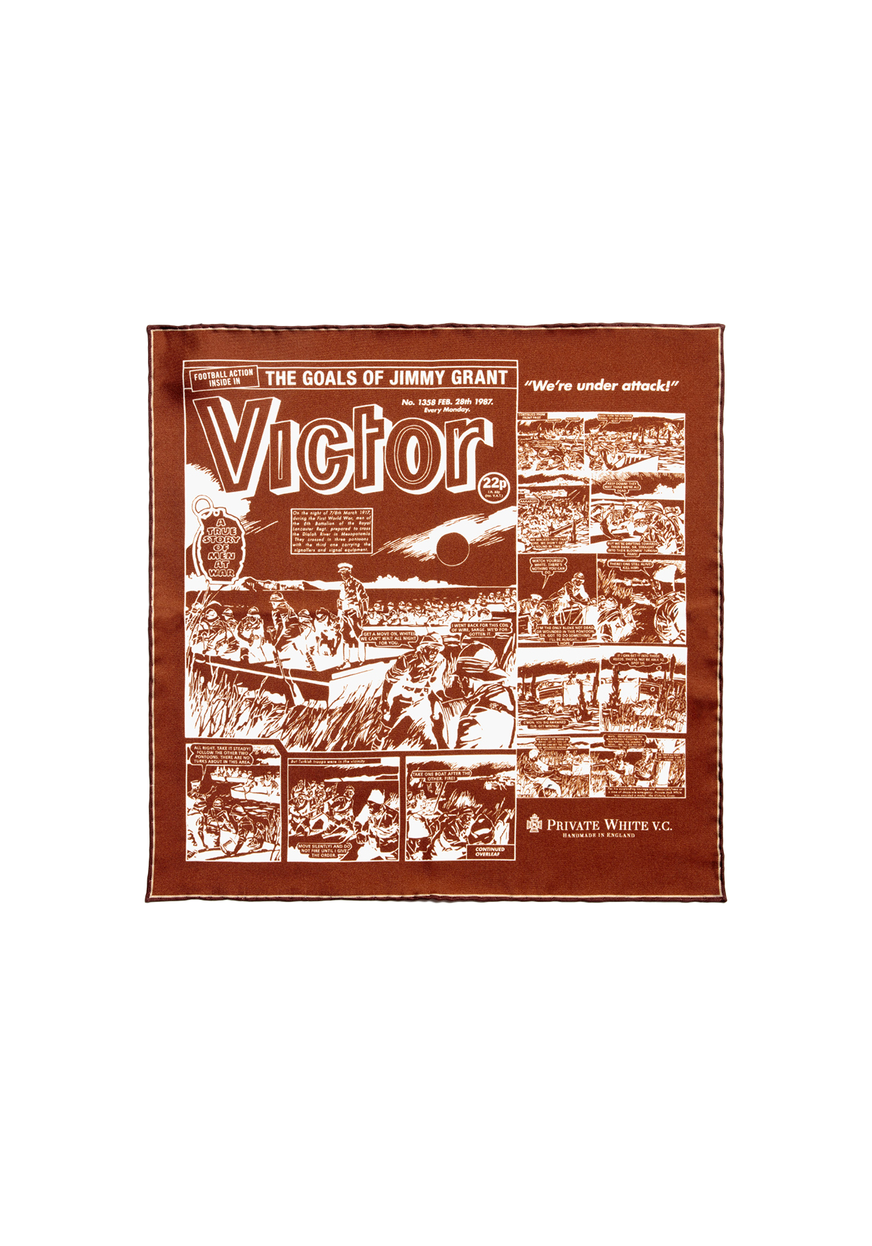 The Victor Pocket Square