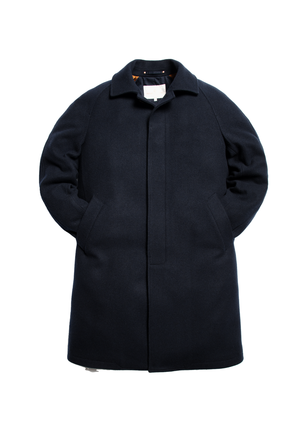The Woollen Crew Coat - Navy